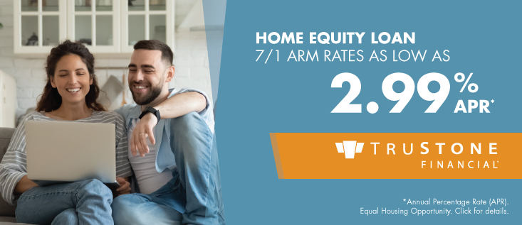 Home Equity Loan 7/1 ARM rates as low as 2.99% APR